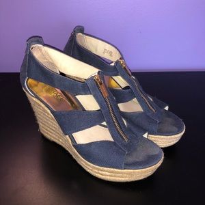 Michael Kors Damita Wedge in Navy